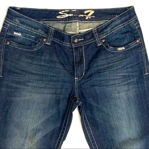 Seven skinny jeans, zip ankle, mid-rise Sz31